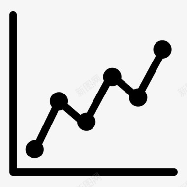 折线图图表简单图标图标