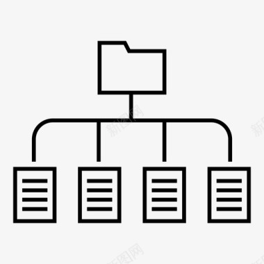 归档流程图工作流程组织文件图标图标