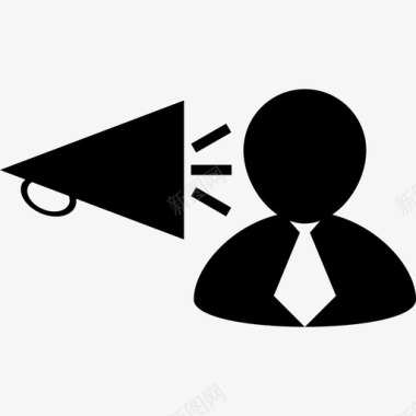 人听扬声器的声音人人力资源图标图标
