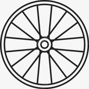 自行车自行车车轮轮胎辐条图标图标
