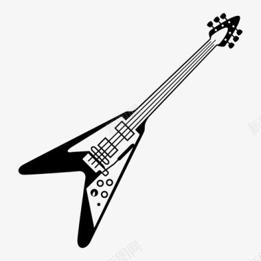 吉他弦乐器摇滚明星图标图标