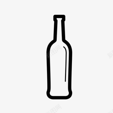 瓶子玻璃瓶子瓶子葡萄酒水图标图标
