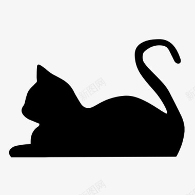 花斑猫猫宠物动物图标图标
