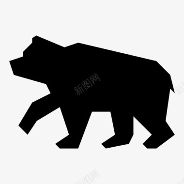 哺乳动物熊动物黑熊图标图标