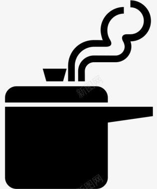 煎饼锅烹饪锅蒸汽饭菜图标图标