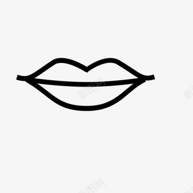 嘴唇情人节微笑图标图标