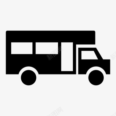 巴士残障人士巴士小型面包车图标图标