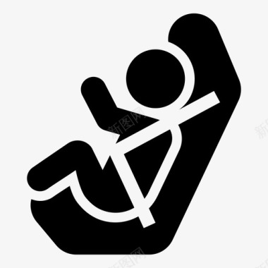 汽车座椅安全座椅儿童座椅图标图标