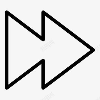 向左旋转向前箭头快进图标图标