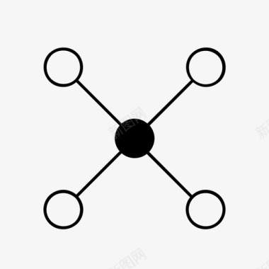 原子结构社交媒体图标图标