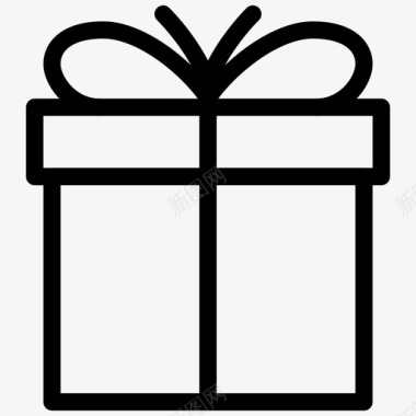 礼物礼品包装节日图标图标