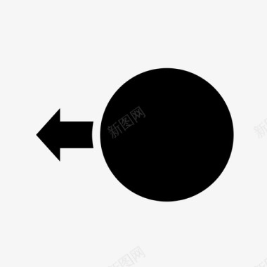 向左旋转向左滑动图标图标