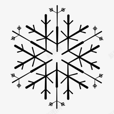 冬天雪地雪花冬天下雪图标图标