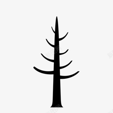 软木松钉树自然图标图标