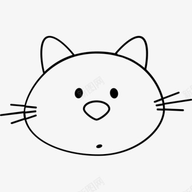 人物运动卡通猫小猫插图图标图标