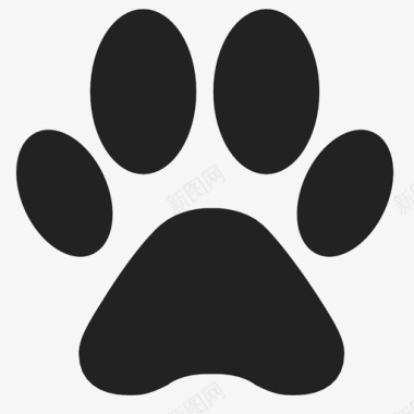 爪印脚印宠物图标图标
