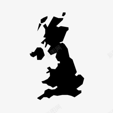 英国旅行地点图标图标