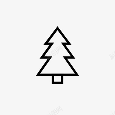 冬天的性格树圣诞节冬天图标图标