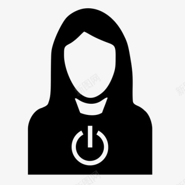 icon专家技术专家技术传道者技术领域的女性图标图标