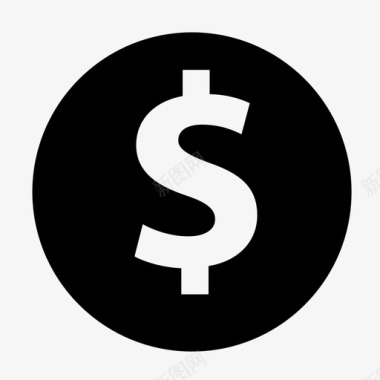 美元小图标硬币moneyc美元符号图标图标
