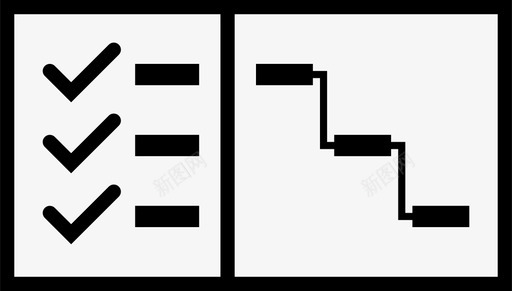 合作流程图标甘特图数据流程图标图标