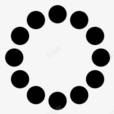 加载器圆圈圆点图标图标