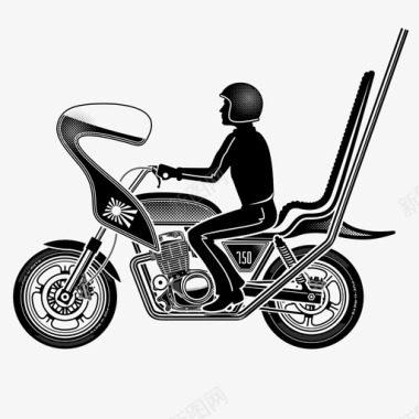 新年快乐库图片博索库摩托帮摩托车骑行图标图标