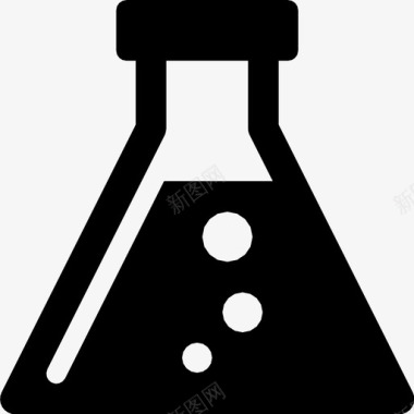 化学烧瓶科学实验化学图标图标