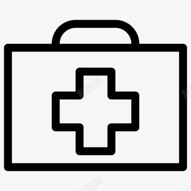 医疗包急救箱医疗恢复图标图标