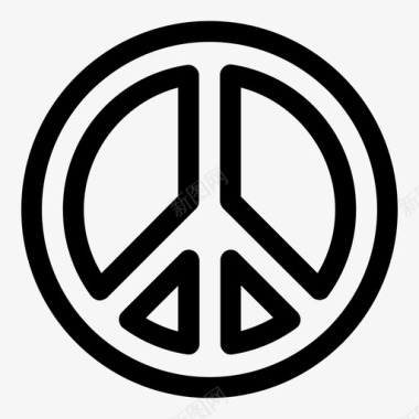 和平世界简单图标图标