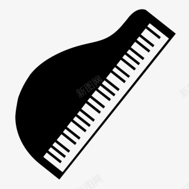 唢呐乐队logo钢琴键盘键图标图标