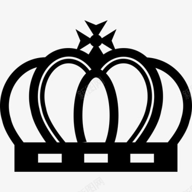 优雅复古的皇冠造型皇冠图标图标