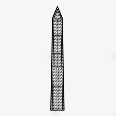 透明细胞结构华盛顿纪念碑建筑华盛顿特区图标图标