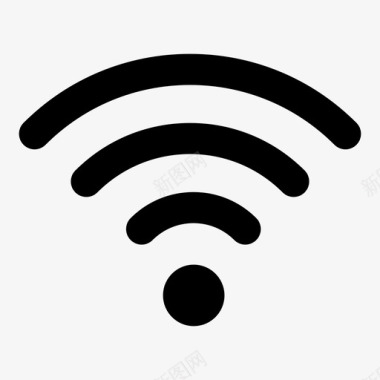 WIFI信号格wifi在线无线电图标图标