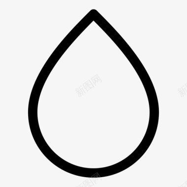 水滴简单形状图标图标
