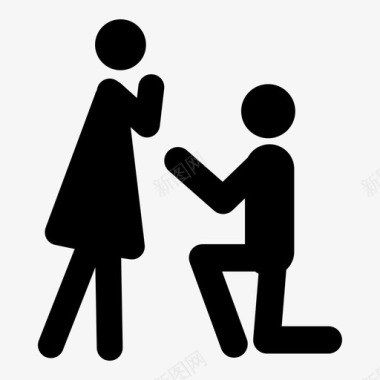 结婚素材求婚订婚未婚夫图标图标