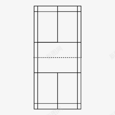 运动种类标志羽毛球场球场团队图标图标