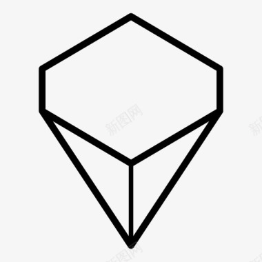 金字塔钻石宝石图标图标