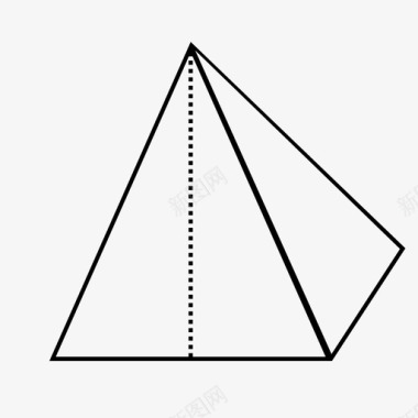 数学的原因金字塔几何数学图标图标