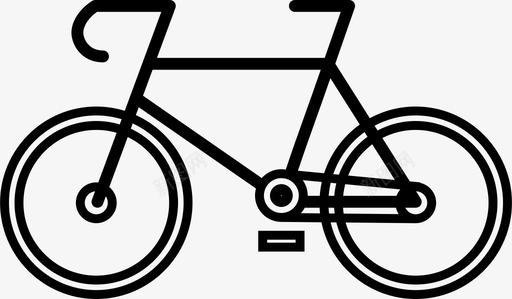 自行车公路骑自行车图标图标