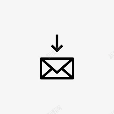 电子邮件响应电子邮件迷你极简主义图标图标