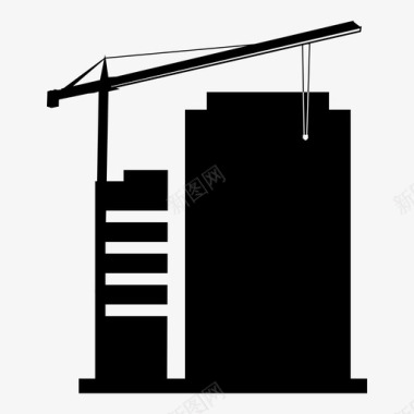 建筑与城市新建筑公寓房地产物业图标图标
