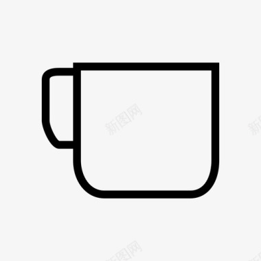 马克杯子茶杯塑料杯图标图标