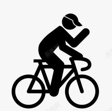 自行车手绘自行车手赛车手自行车图标图标