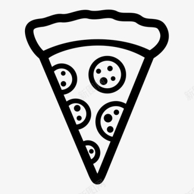 披萨意大利餐图标图标