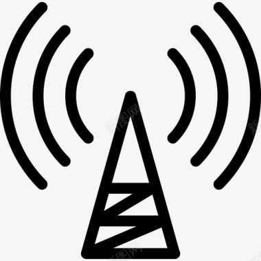 通信通信塔无线电塔无线电波图标图标