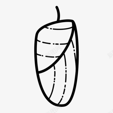 茧荚蛾图标图标