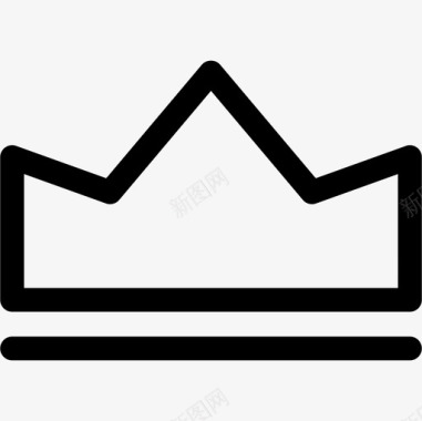 简单的皇冠形状皇冠图标图标