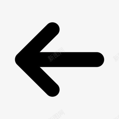 向左旋转箭头辅助线左图标图标
