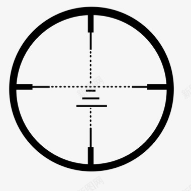 士兵十字准线杀戮军用图标图标